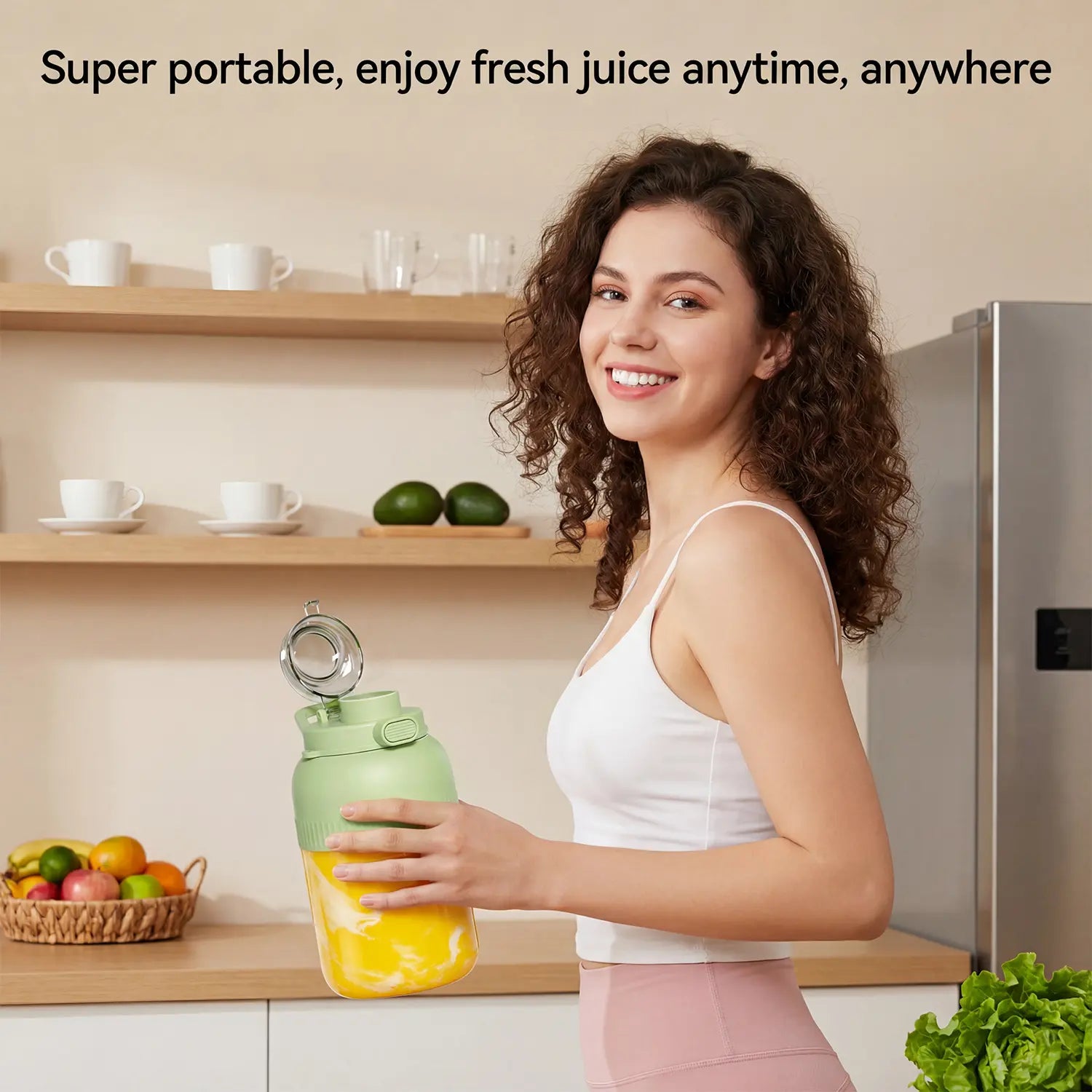 Luxiko Portable Blender 40oz – USB Rechargeable Smoothie Maker, High-Speed Ice Crushing Juicer for Milkshakes, Baby Food & Healthy Drinks