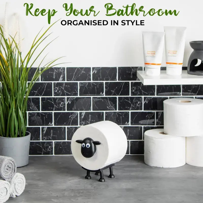 Luxiko 3PCS Sheep Tissue Holder Set – Cute 3D Toilet Paper Roll Holder, Creative Kitchen Towel Holder & Fun Home Decor Organizer