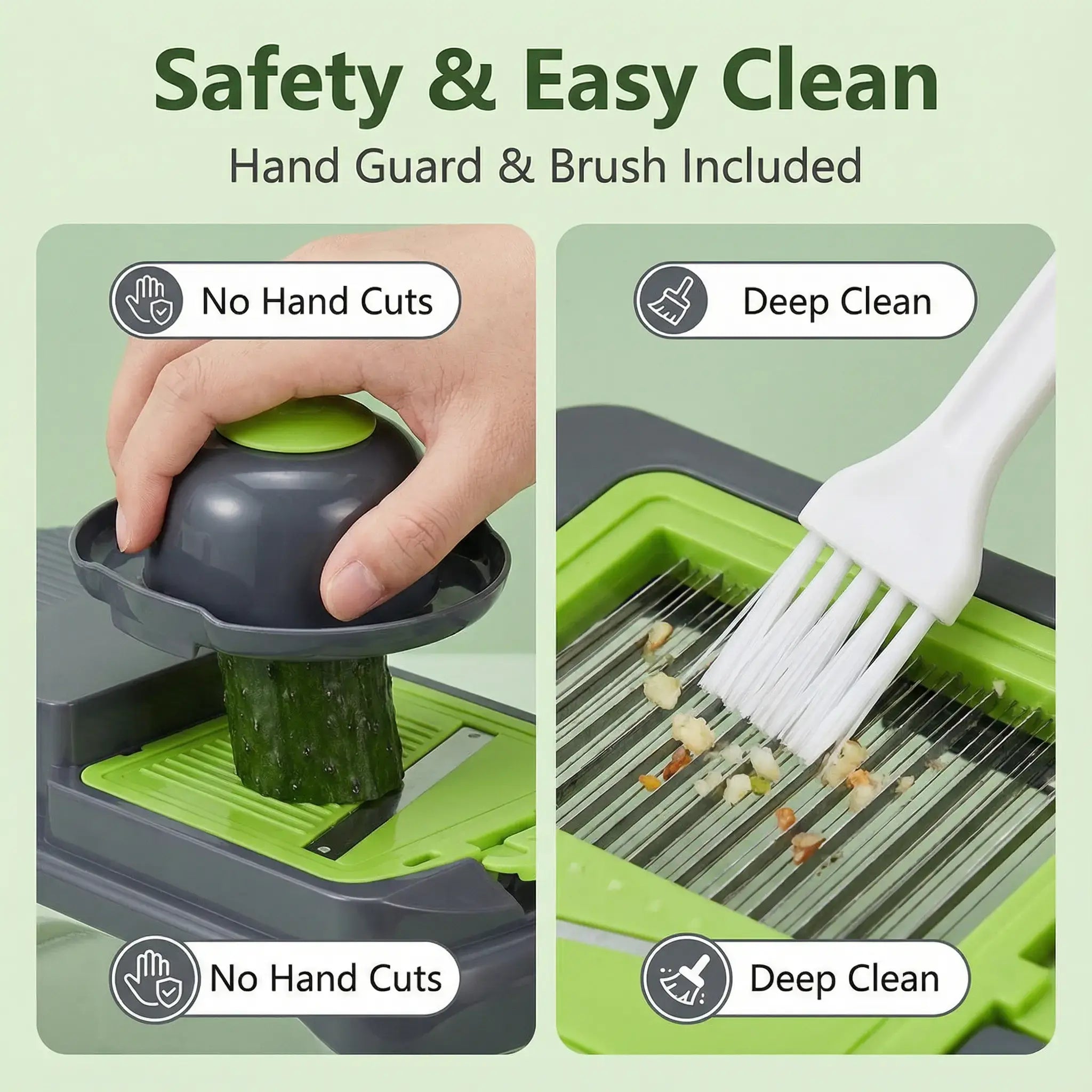 Luxiko 15-in-1 Vegetable Chopper & Slicer – Multifunctional Food Cutter with 8 Stainless Steel Blades, Portable Kitchen Tool for Salad, Garlic, Onion & More