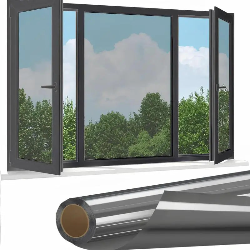 Luxiko One Way Mirror Window Film – Privacy Reflective Glass Tint | UV & Heat Control Solar Window Film for Home & Office