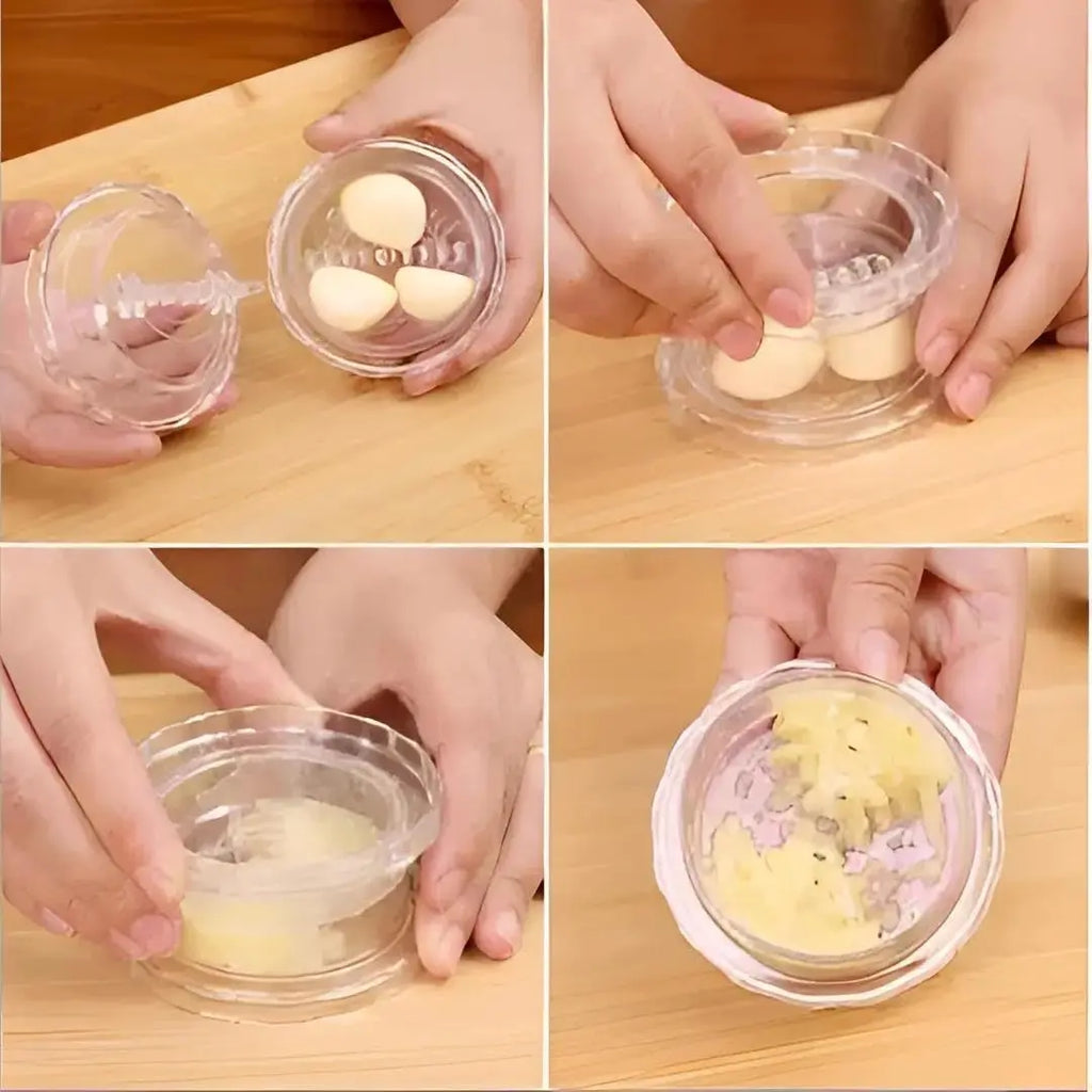 Luxiko Manual Garlic Twister & Masher – Multifunctional Garlic Mincer Grinder for Onion, Ginger, Herbs & Nuts, Durable Kitchen Crusher Tool