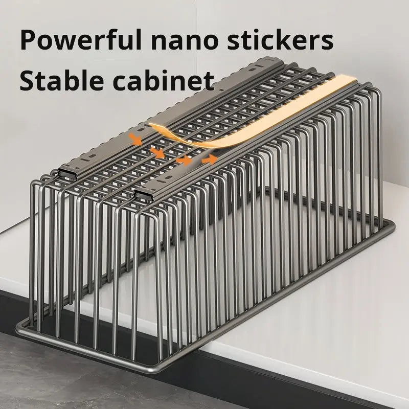 Luxiko Pull-Out Cabinet Organizer Basket – Under Sink Sliding Storage Rack | Space-Saving Kitchen Cabinet Organizer for Pantry & Bathroom