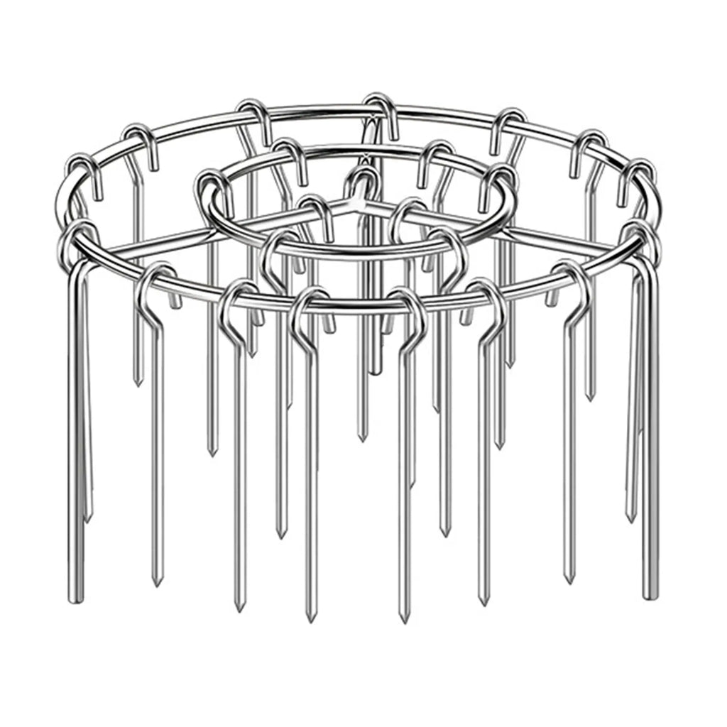 Luxiko Air Fryer Skewer Rack Set - 2 Pack Stainless Steel BBQ Grill Rack with Skewers for Air Fryer, Even Cooking Meat & Vegetables, Reusable Kitchen Cooking Accessories
