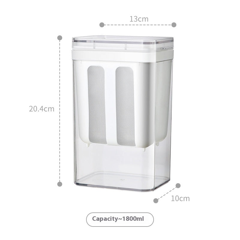 Luxiko Yogurt Strainer & Filter Box – Fine Mesh Homemade Greek Yogurt Maker, Transparent Cheese & Moisture Separator for Kitchen Use