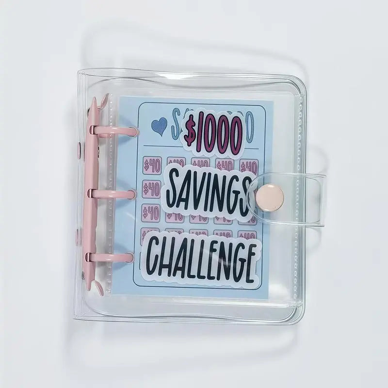 Luxiko $1000 Savings Challenge Binder – Reusable Budget Planner with Cash Envelopes, Money Saving Organizer & Finance Tracker Book