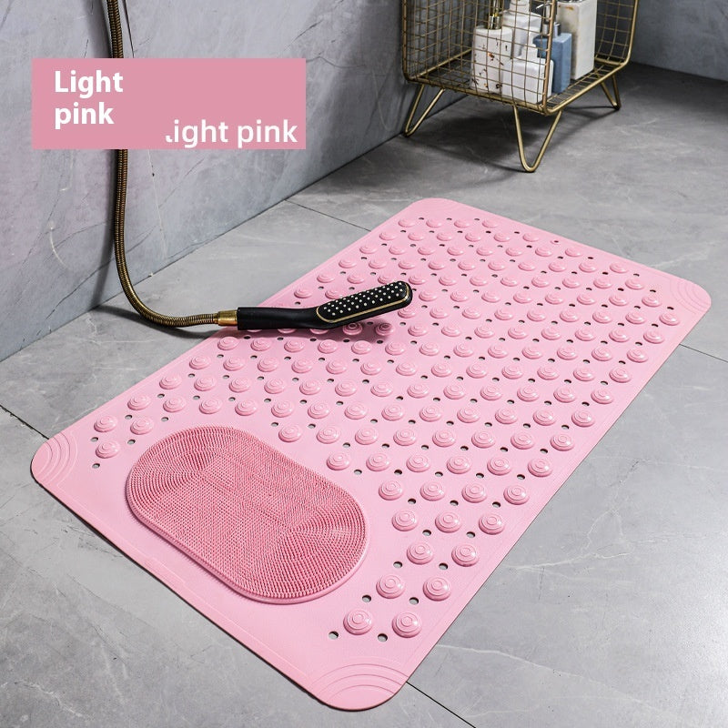 Luxiko Non-Slip Shower Mat with Suction Cups – Foot Massage Bath Mat, Quick-Dry Anti-Skid Bathtub & Bathroom Floor Mat