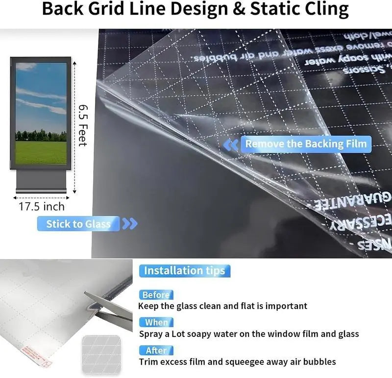 Luxiko One Way Mirror Window Film – Privacy Reflective Glass Tint | UV & Heat Control Solar Window Film for Home & Office