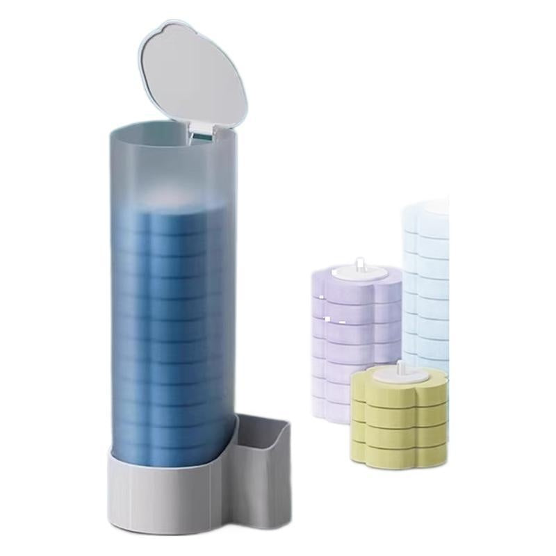Luxiko Disposable Toilet Brush Sponge Head Replacement Kit – Odor Removal Cleaning System | Hygienic Single-Use Bathroom Cleaning Tool for Home Use