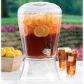 Luxiko 3-Gallon Clear Beverage Dispenser – Durable Polypropylene Drink Server with Spigot | Large Capacity Juice, Water, Iced Tea & Party Drink Dispenser