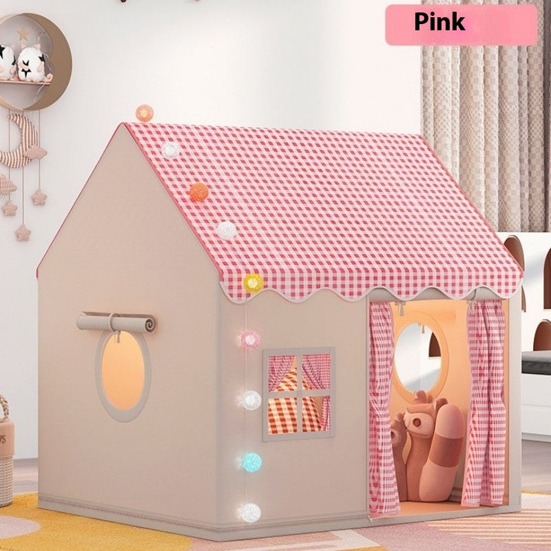 Luxiko Kids Play Tent House – Princess Castle Foldable Indoor Playhouse for Children, Portable Baby Play Tent