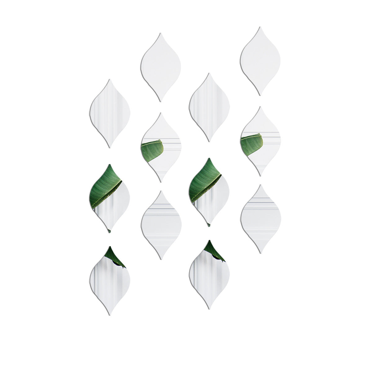 Luxiko Water Drop Mirror Wall Stickers – Reflective Acrylic DIY Mirror Tiles, Removable 3D Wall Decor for Living Room, Bedroom & Home Decoration