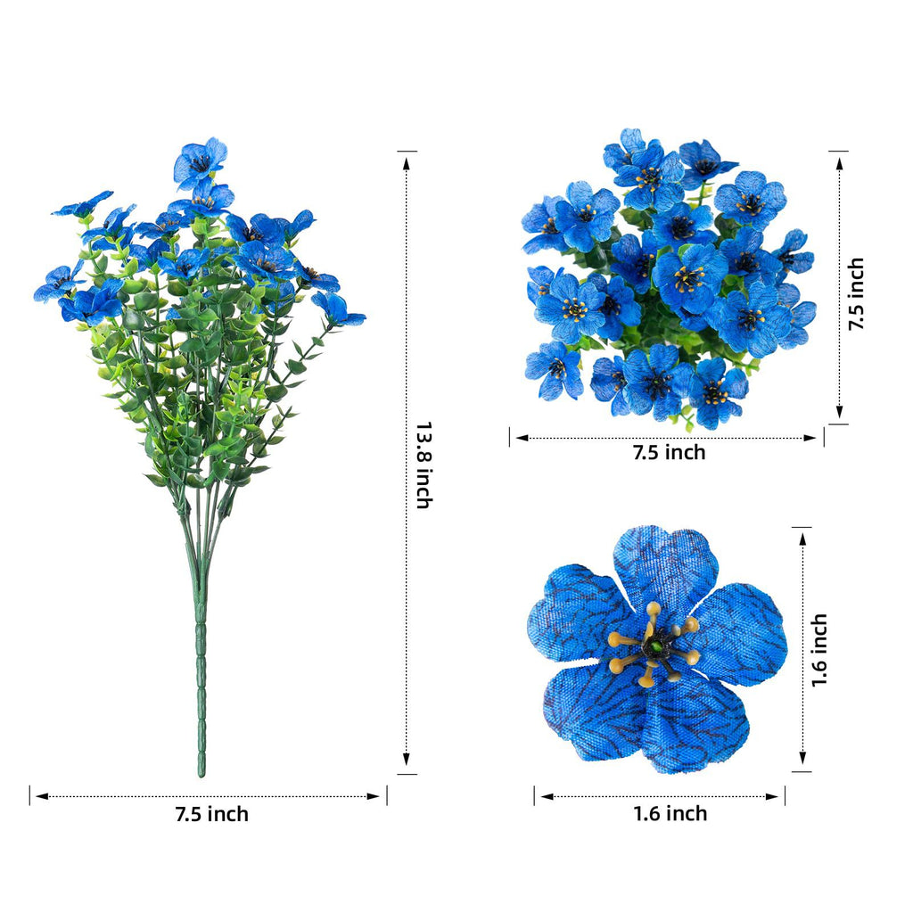 Luxiko Artificial Outdoor Flowers UV Resistant – Decorative Simulation Plastic Plants | Fade-Proof Garden, Balcony & Home Décor