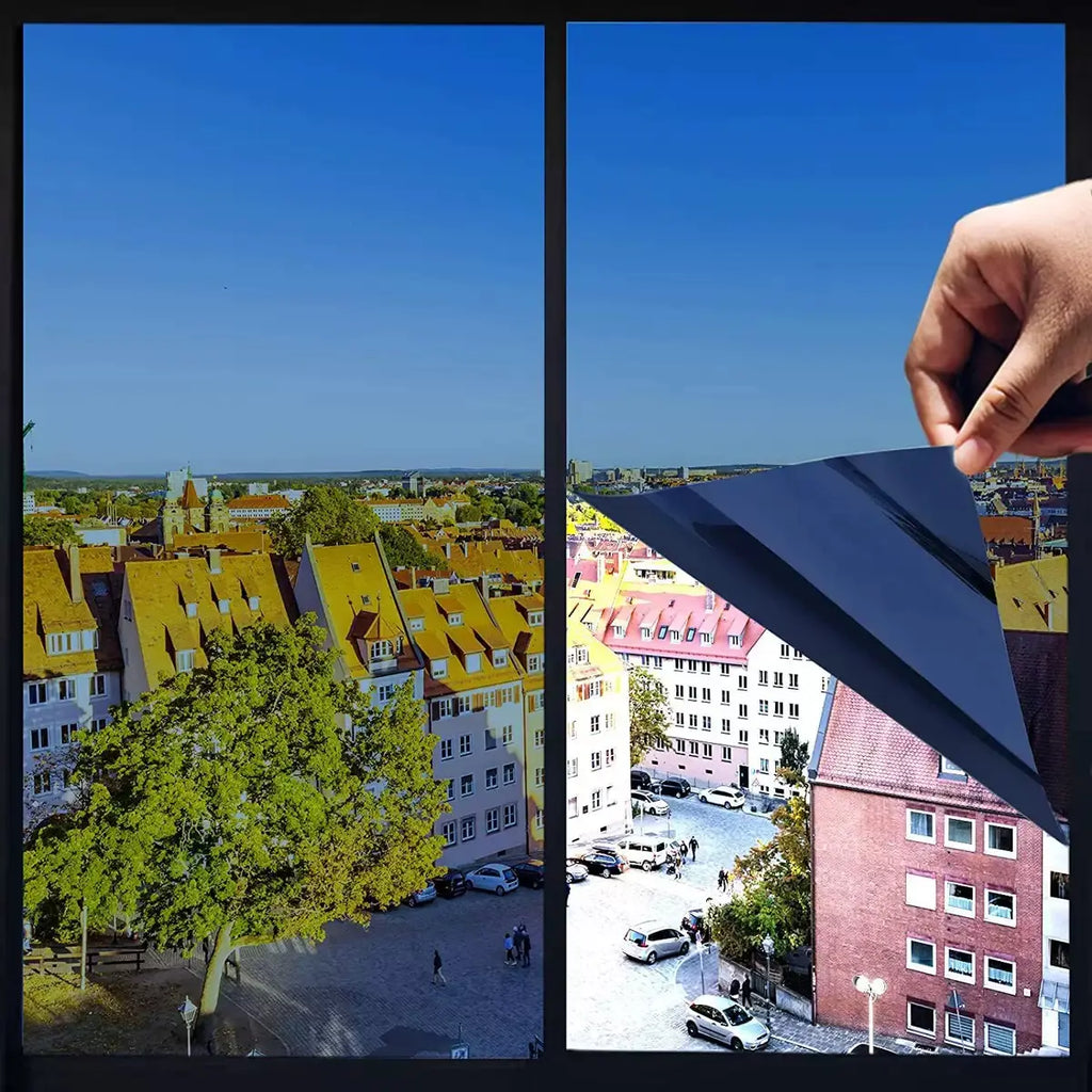 Luxiko One Way Mirror Window Film – Privacy Reflective Glass Tint | UV & Heat Control Solar Window Film for Home & Office