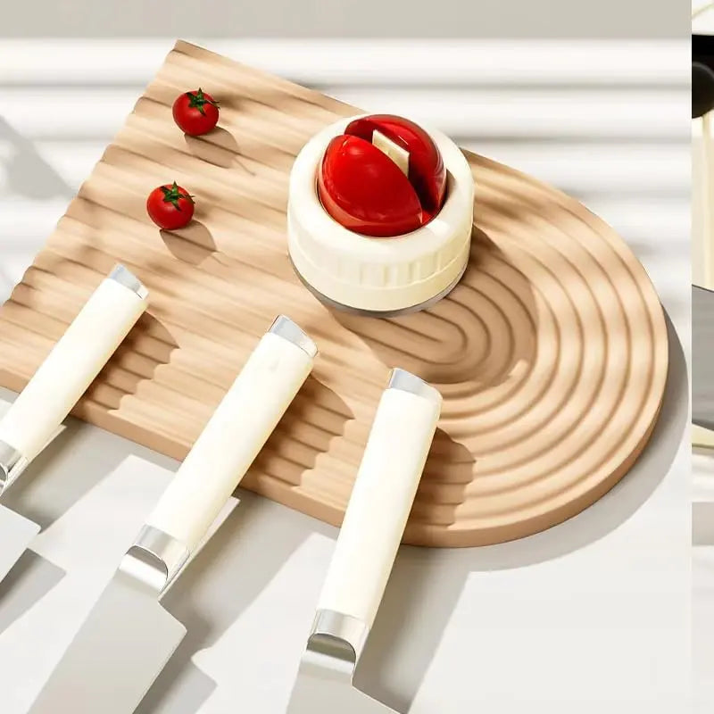 Luxiko Kitchen Knife Sharpener with Suction Base – Quick & Efficient Sharpening Tool, Non-Slip Manual Sharpening Stone for Knives & Blades