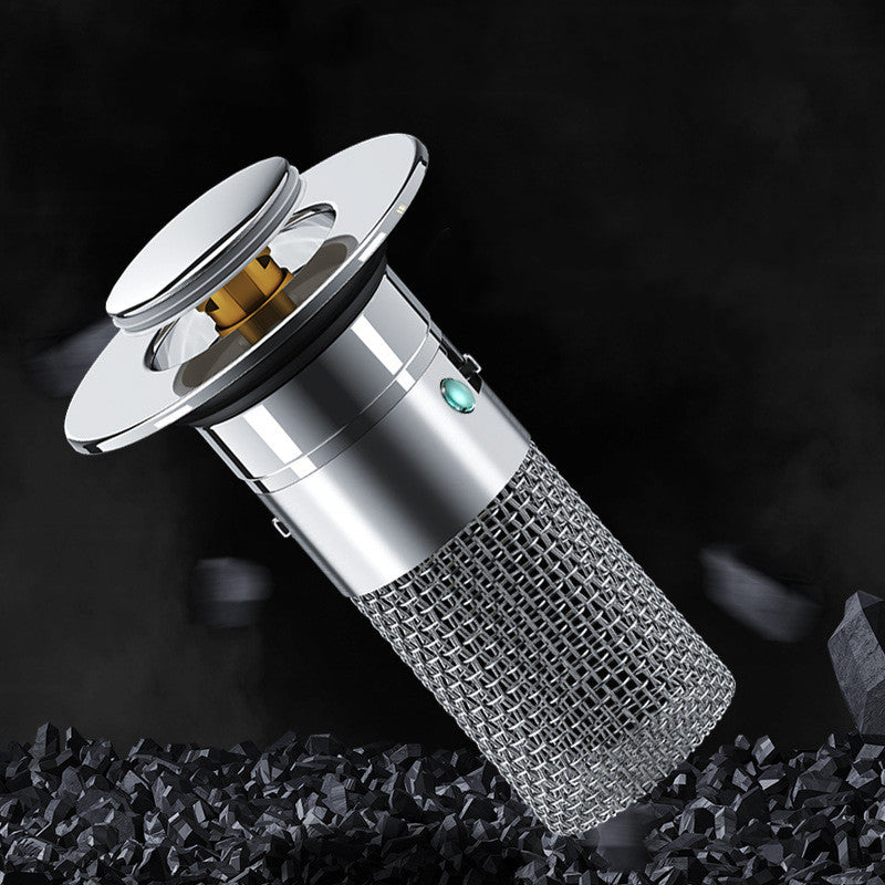 Luxiko Stainless Steel Pop-Up Sink Drain Plug with Filter Basket