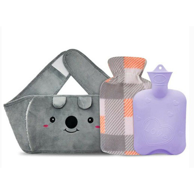 Luxiko 3PCS Hot Water Bag Set with Waist Belt – (Reusable Heat Therapy Kit)
