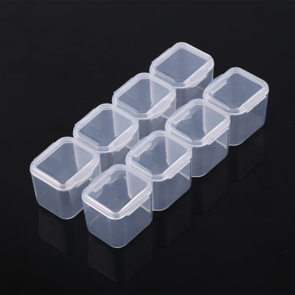 Luxiko 28-Grid Diamond Painting Storage Box – Organizer Container for Diamond Embroidery Beads, Jewelry & Craft Accessories with Label Stickers (No Diamonds, No Tool Kit)