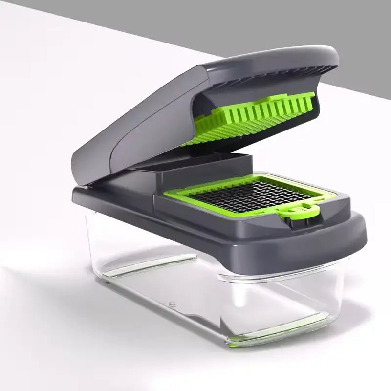 Luxiko 15-in-1 Vegetable Chopper & Slicer – Multifunctional Food Cutter with 8 Stainless Steel Blades, Portable Kitchen Tool for Salad, Garlic, Onion & More