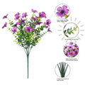 Luxiko Artificial Outdoor Flowers UV Resistant – Decorative Simulation Plastic Plants | Fade-Proof Garden, Balcony & Home Décor