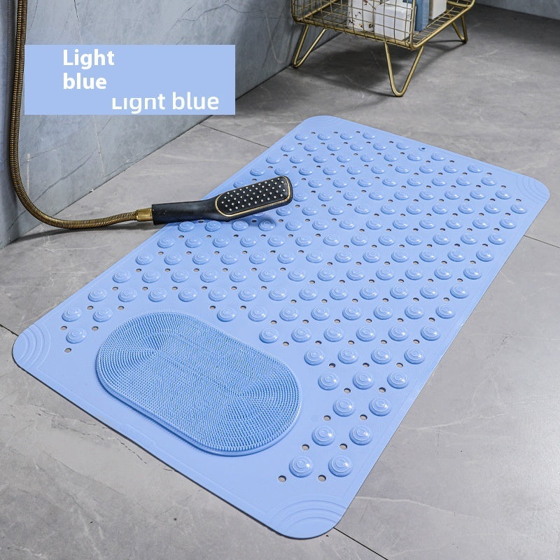 Luxiko Non-Slip Shower Mat with Suction Cups – Foot Massage Bath Mat, Quick-Dry Anti-Skid Bathtub & Bathroom Floor Mat