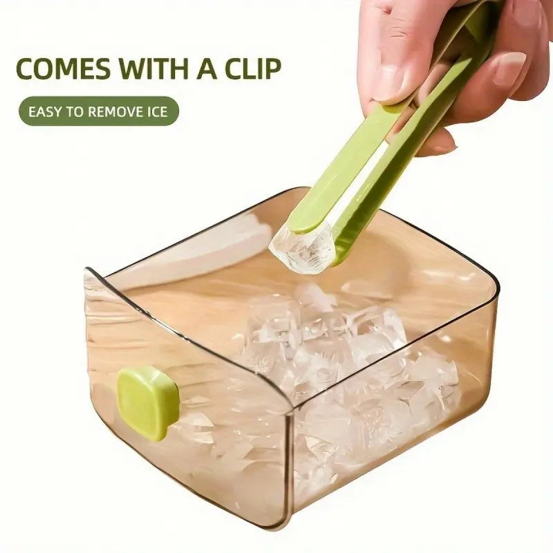 Luxiko Portable 48 Ice Cube Maker with Storage Drawer – Compact Countertop Ice Maker | Easy Release Ice Tray & Freezer Organizer for Home & Outdoor Use