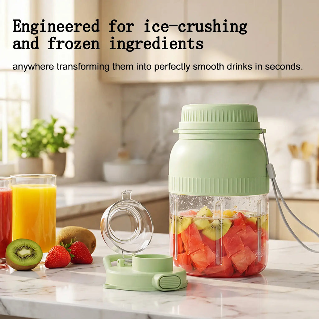 Luxiko Portable Blender 40oz – USB Rechargeable Smoothie Maker, High-Speed Ice Crushing Juicer for Milkshakes, Baby Food & Healthy Drinks