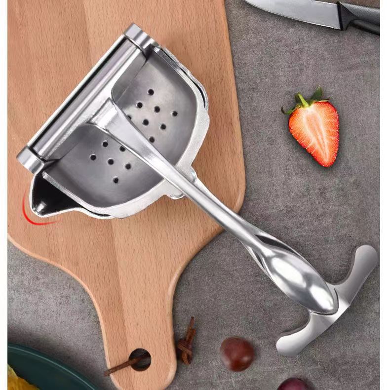 Luxiko Manual Citrus Juicer Squeezer – Heavy-Duty Aluminum Hand Press for Lemon, Orange & Pomegranate, Ergonomic Grip Juice Extractor