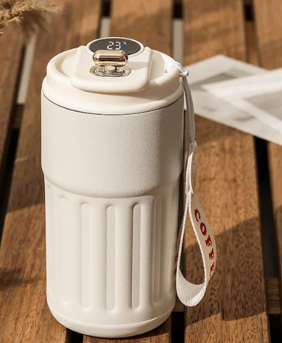 Smart Digital Thermal Bottle Portable Coffee Mug Stainless Steel Water Bottle