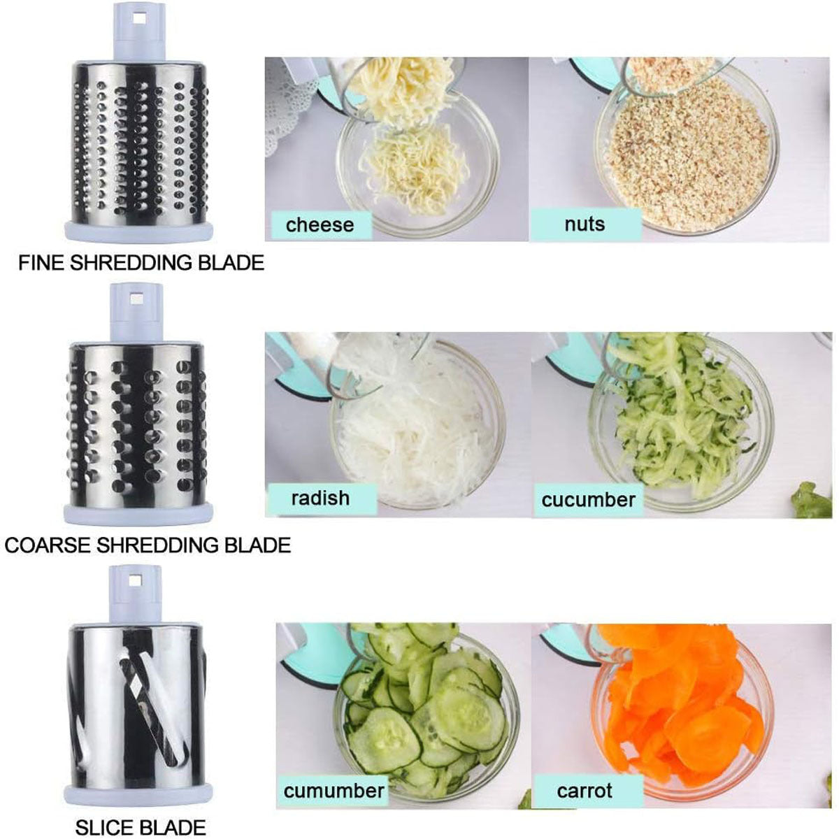Round Mandoline Potato Slicer Vegetable Cutter Slicer