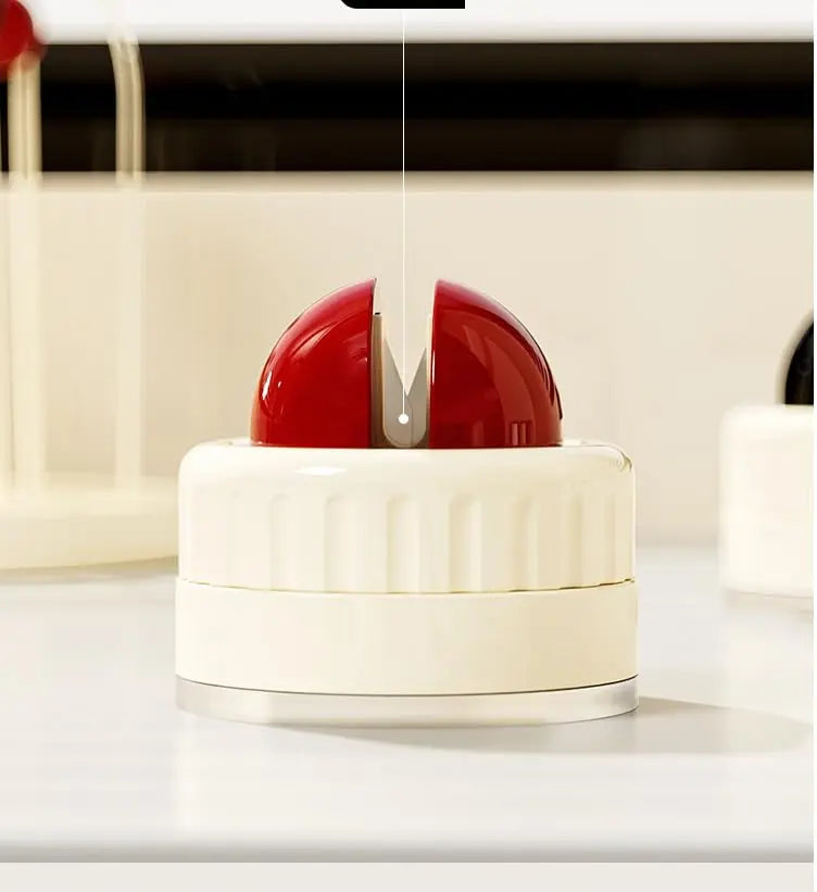 Luxiko Kitchen Knife Sharpener with Suction Base – Quick & Efficient Sharpening Tool, Non-Slip Manual Sharpening Stone for Knives & Blades