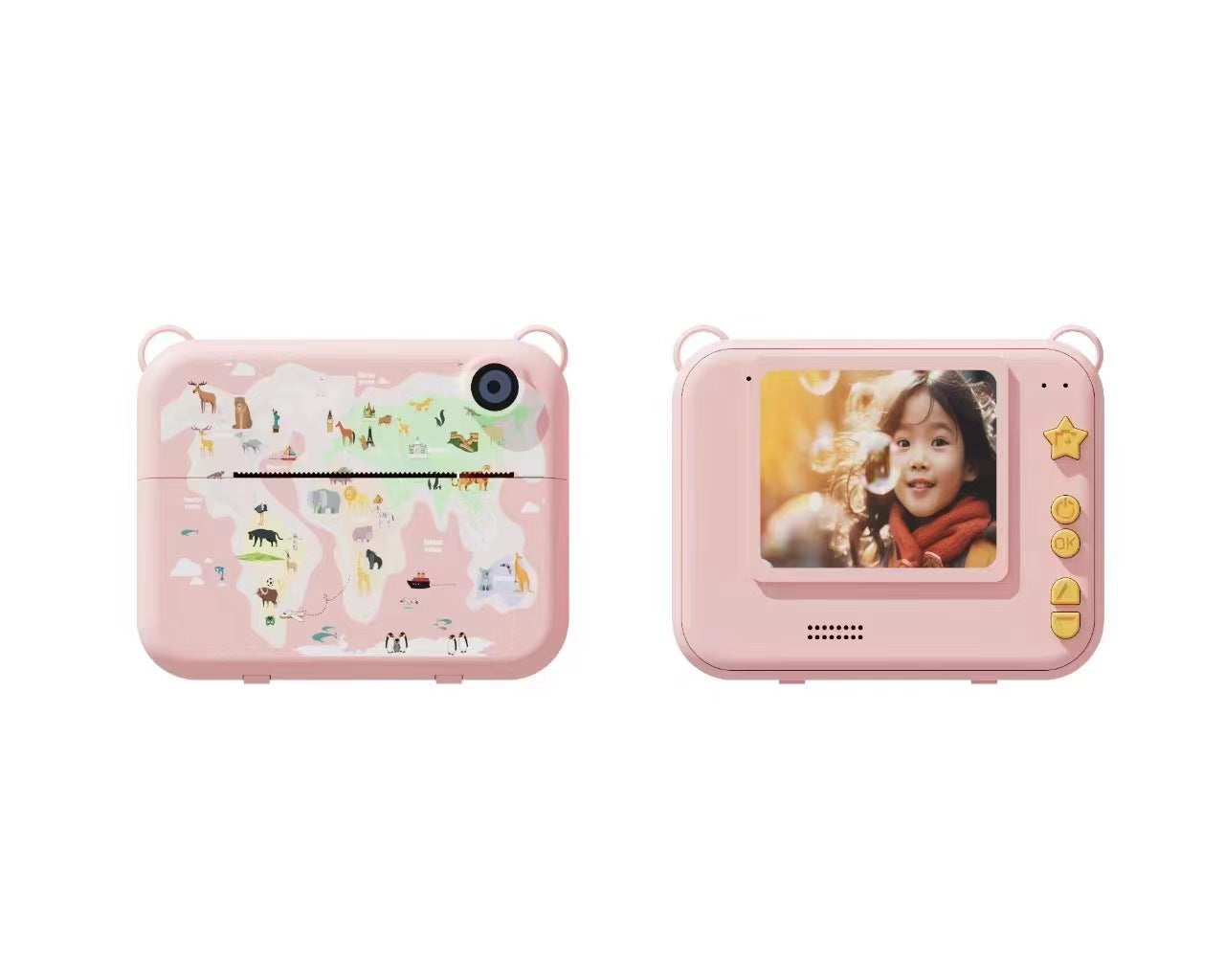 Luxiko Kids Instant Print Camera - Digital Photo & Video Camera with Instant Black & White Printing, Selfie Camera Toy Gift for Boys & Girls
