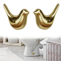 Luxiko 2PCS Ceramic Bird Toilet Bolt Caps – Cute Decorative Toilet Screw Covers | Easy Install Bathroom Toilet Base Cover Accessories
