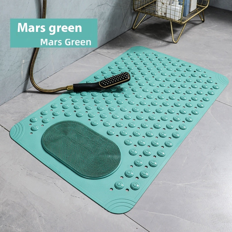 Luxiko Non-Slip Shower Mat with Suction Cups – Foot Massage Bath Mat, Quick-Dry Anti-Skid Bathtub & Bathroom Floor Mat