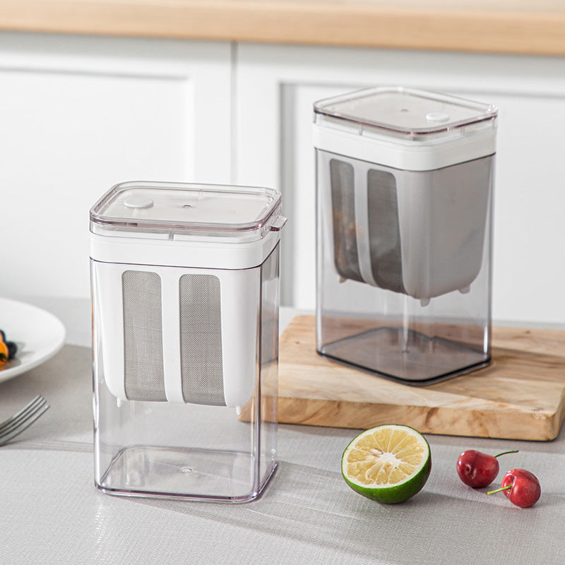 Luxiko Yogurt Strainer & Filter Box – Fine Mesh Homemade Greek Yogurt Maker, Transparent Cheese & Moisture Separator for Kitchen Use